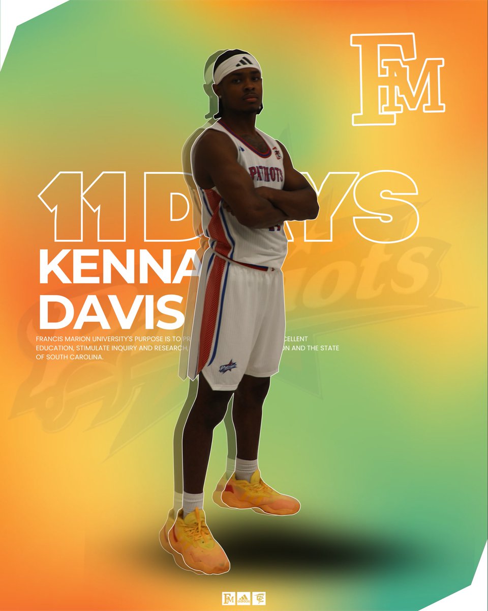 FMUmbball's tweet image. The countdown continues!

🏀- fmupatriots.com/sports/mbball/…

#SwampEm! /// #ThreeStripeLife! | #GoPatsGo! | #FortifiedMindset!