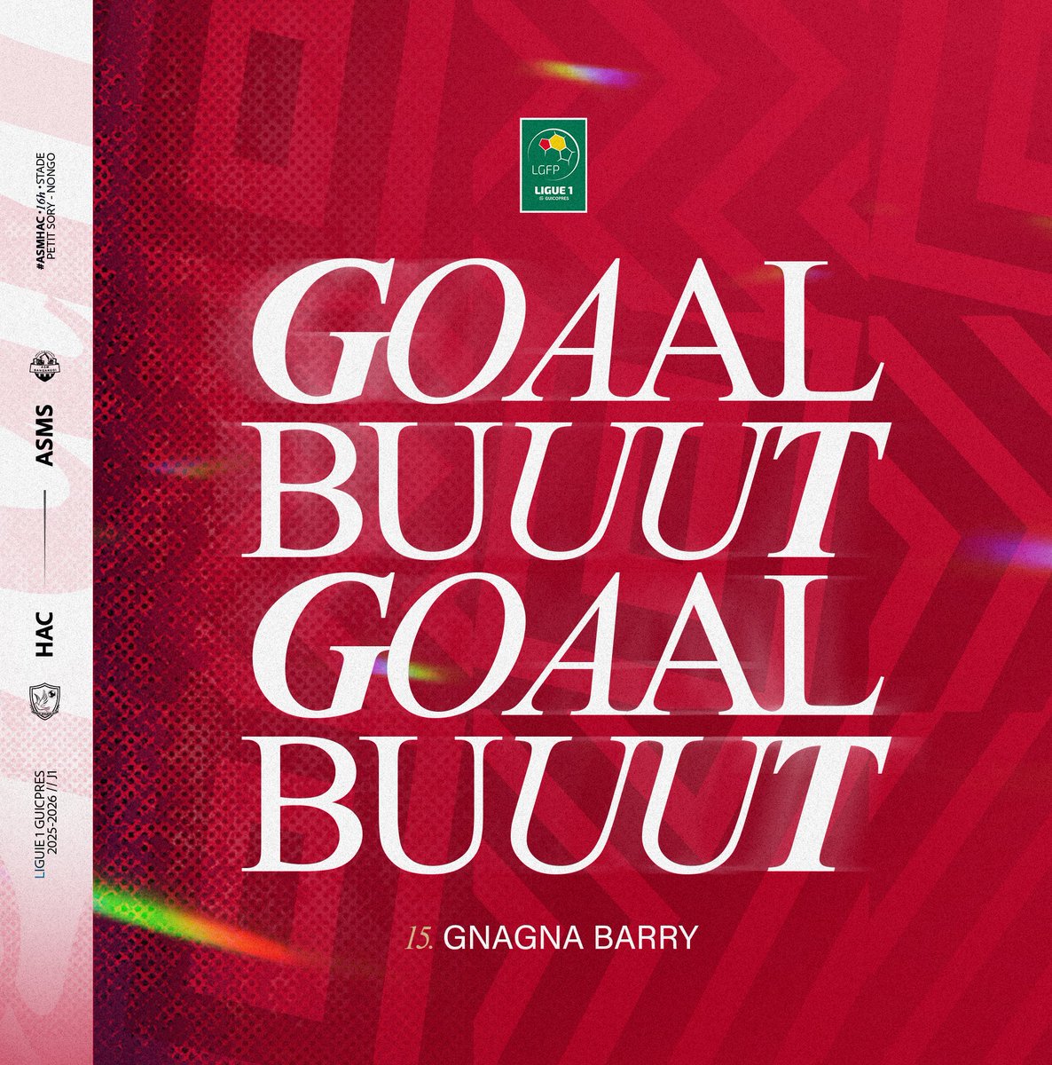 HACofficiel's tweet image. ⏱58 ’➤ BUUUT pour HAC 
Penalty parfaitement exécuté par Yakhouba Gnagna BARRY 👏
Score [2-0] 

#PanAfricanTeam #ASMHAC #J1 #Ligue1Guicopres
