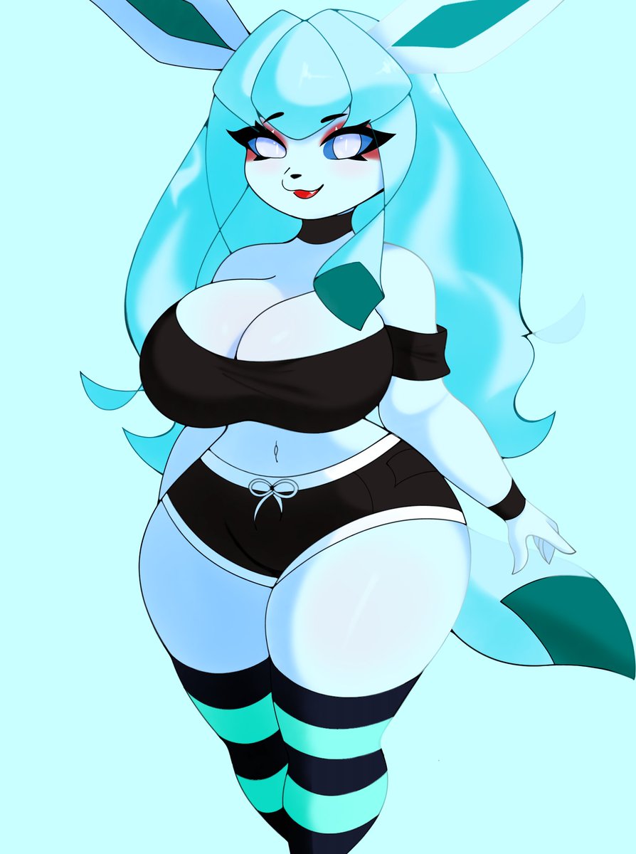Goth Glaceon🩵🖤