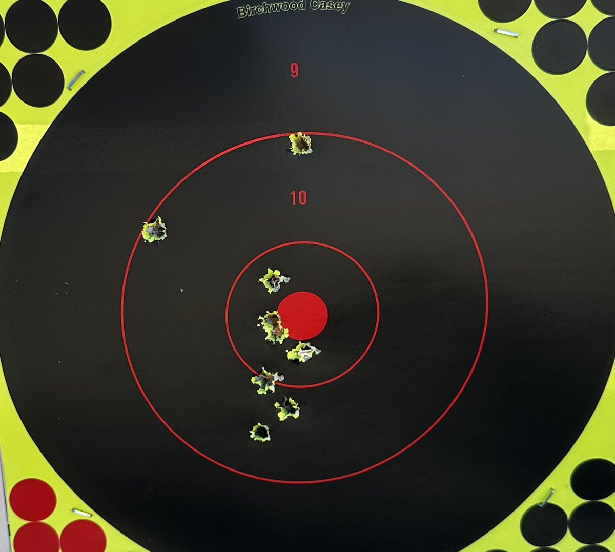 Last weekend- 220yrd .308 
Gettin a little tighter each time 🤘🏻🇺🇸