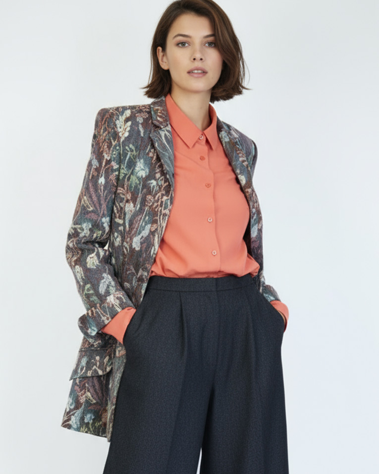 AngelaKane's tweet photo. Frock Coat and Palazzo Pants - a great combination. Both easy to assemble PDF patterns. AI enhanced image of model. The clothes are real and not altered in any way.

https://t.co/cDGeKhFUdE

#palazzopants #sewing #sewingpattern #pdfsewingpattern #frockcoat #fashion #MadeWithAI https://t.co/dkugyA7C6z