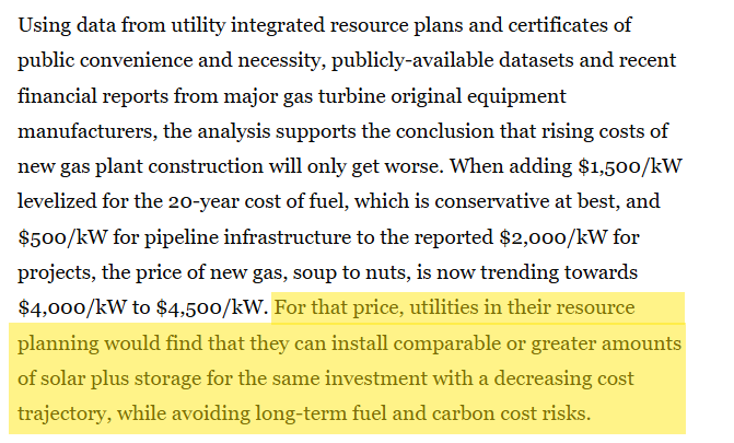 SEIA's tweet photo. The “cheap gas” myth needs to go 🗑️ 

Solar + storage costs less, and the gap is only getting wider.

https://t.co/hLUnuevf9J https://t.co/pBLse9CTUC