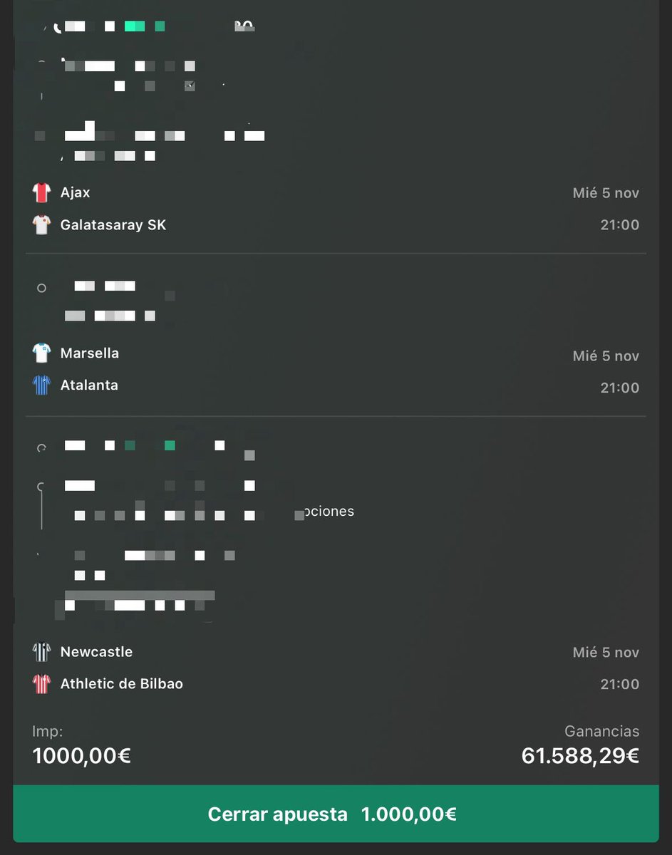 AdrianLipe's tweet image. 💥 CRAZY COMBI CHAMPIONS 🔒 💥

La tengo preparada…
Cuota 60 😳
Una locura total de la noche europea ⚽️🏆

Pero antes quiero ver a la familia WEST activa 💚

👉 100 ❤️ y 100 🔁

¿Lo hacemos o no lo hacemos, familia? 💣
👉 bit.ly/TeamWestXNovie…