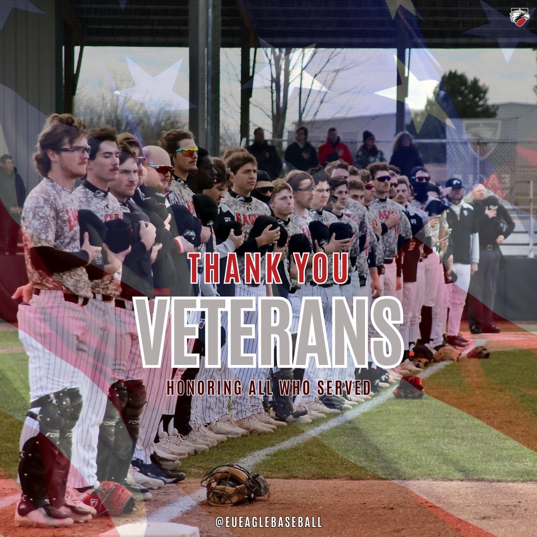 Today and every day, we salute those who’ve served. 🇺🇸

Thank you, veterans — from the Edgewood Eagles Baseball family. #EagleUp🦅⬆ #WINToday <a href="/edgewoodeagles/">Edgewood Eagles</a>