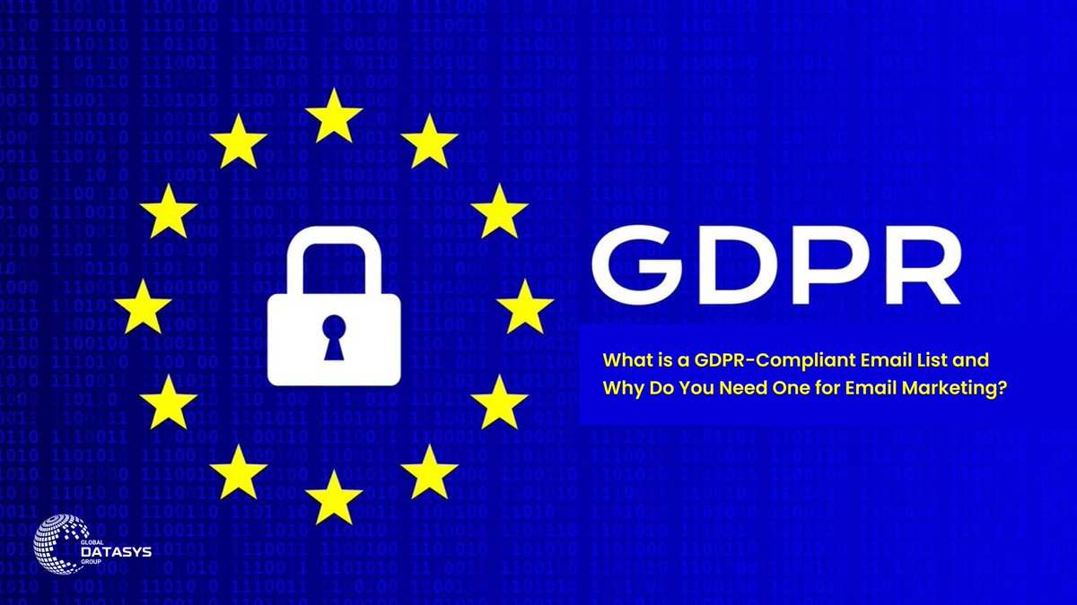 GlobalDatasys's tweet photo. GDPR-compliant email lists = better deliverability + more trust.

We provide verified, GDPR-compliant B2B email lists tailored to your ICP.

Read More: https://t.co/6fiSHhQw22

#GDPR #EmailMarketing #B2BMarketing #LeadGen #DataCompliance https://t.co/VVXhXEZmj3