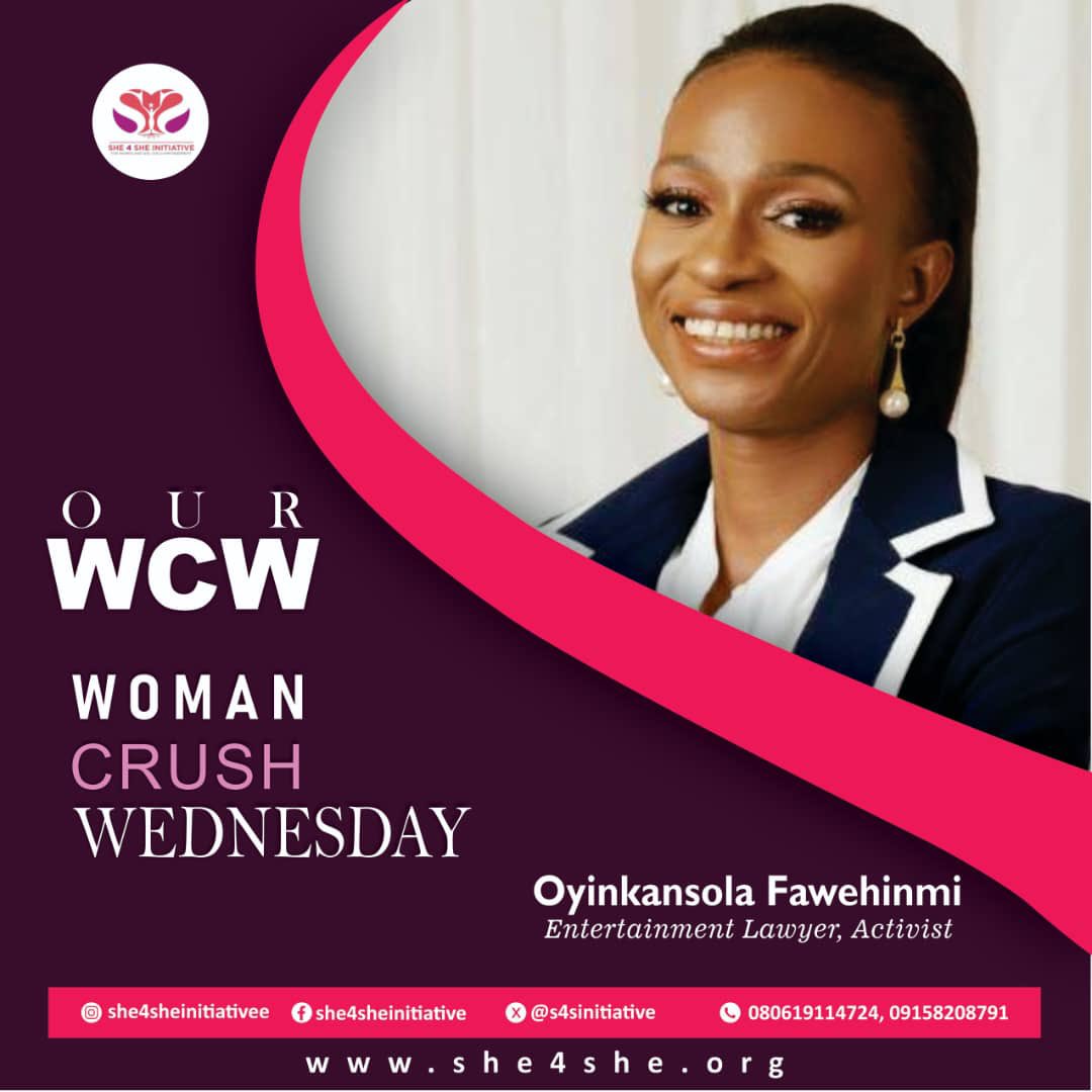 S4Sinitiative's tweet photo. WCW 💜 - Oyinkansola “foza” Fawehinmi ( @fozadoza ) is a Nigerian entertainment lawyer also known as Foza which is an acronym of her names Fawehinmi, Oyinkansola, Zaeedat, Adesola. She was born in Lagos to Mr. and Mrs. Fawehinmi on February 16, 1993.

#she4sheintiative #wcw https://t.co/Yq47X1e3vr