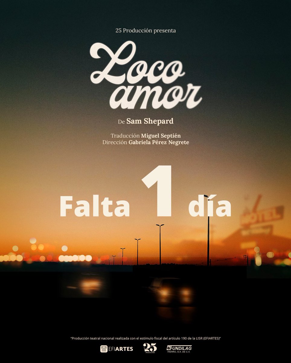 25produccion's tweet photo. Mañana, el deseo y la locura se encuentran cara a cara.
Una historia donde el amor quema… y nadie sale ileso.
💥 Falta 1 día para el gran estreno de #LocoAmor
🎭 @ForoLucerna
🗓️ Del 6 de noviembre 2025 al 21 de enero 2026
⏰ Miércoles y jueves, 20:30 h
🎟️ Boletos en taquilla y en @Ticketmaster_Me.
👉🏼 https://t.co/CCKVMbKrLm