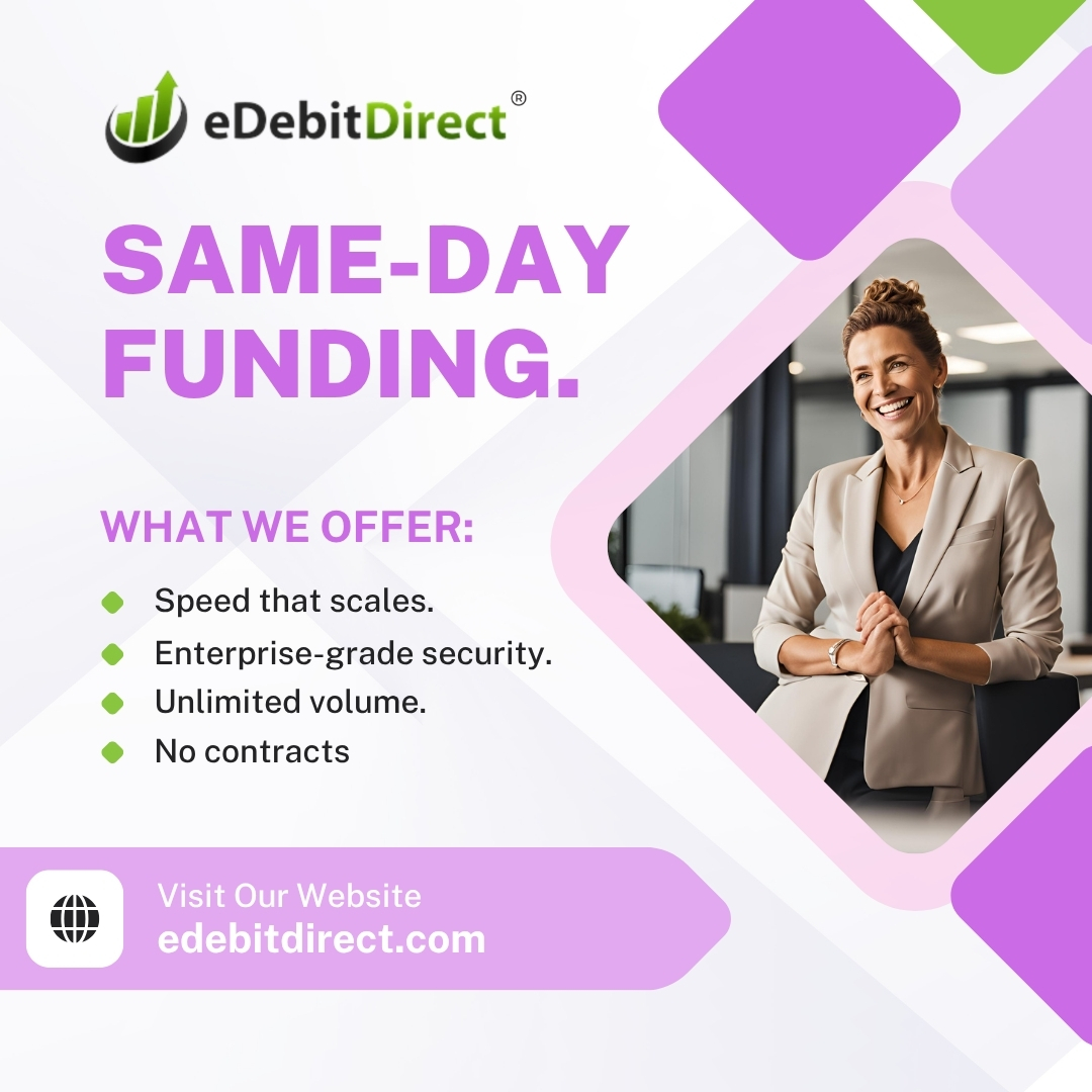 eDebitDirectACH's tweet image. Fast, secure, and reliable ACH and eCheck processing with eDebit Direct.
👉 edebitdirect.com
#DigitalPayments #PaymentProcessing #FintechSolutions #eDebitDirect #rapidach #startupbusinesses #econmerce