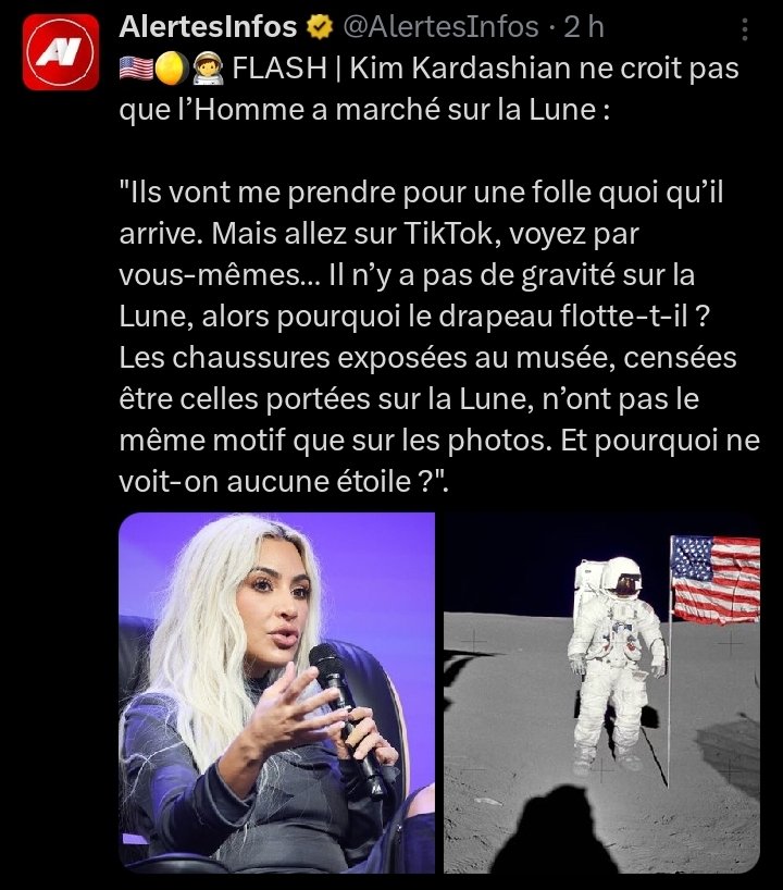 LoLoLamu's tweet image. ⚠️ #complotisme
Une Kardashian conspi. Pas très surprenant 🙄
Mais c'est ici une belle illustration du côté insidieux et épuisant du complotisme pour le fact-checking :
L'éternel recommencement 🤦🏻‍♂️
Ou le recyclage infini de conneries largement expliquées.
1/2