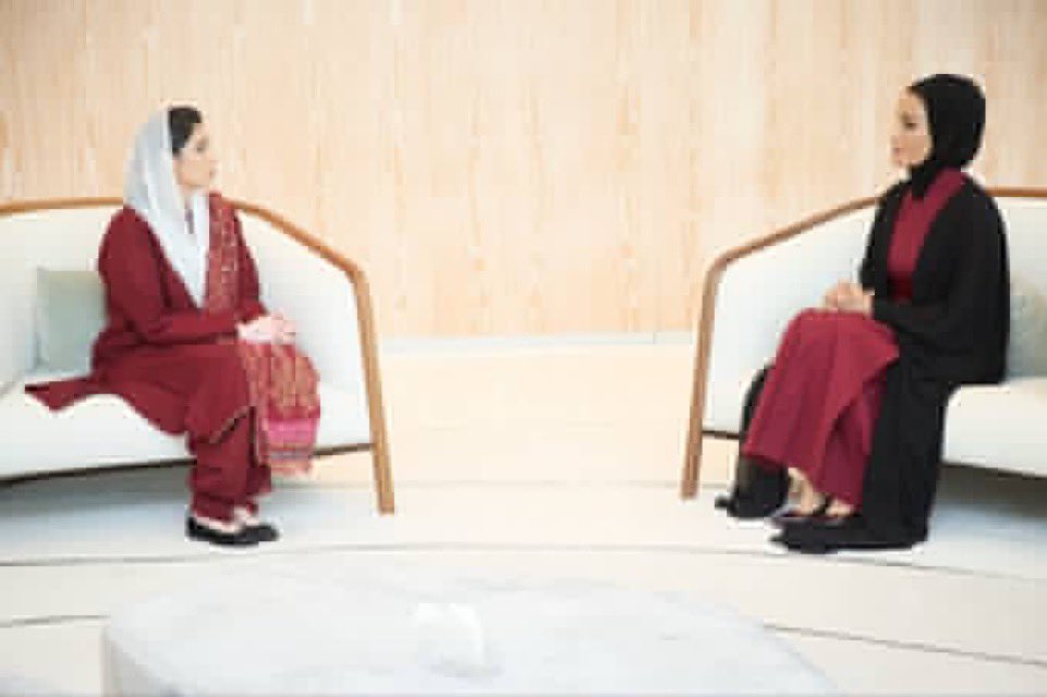 RizwanMuraad's tweet image. First Lady of Pakistan, MNA Bibi @AseefaBZ , had the honour of meeting Her Highness Sheikha Moza bint Nasser. Inspired by her vision and commitment to education, empowerment, and peace. 🇵🇰🤝🇶🇦