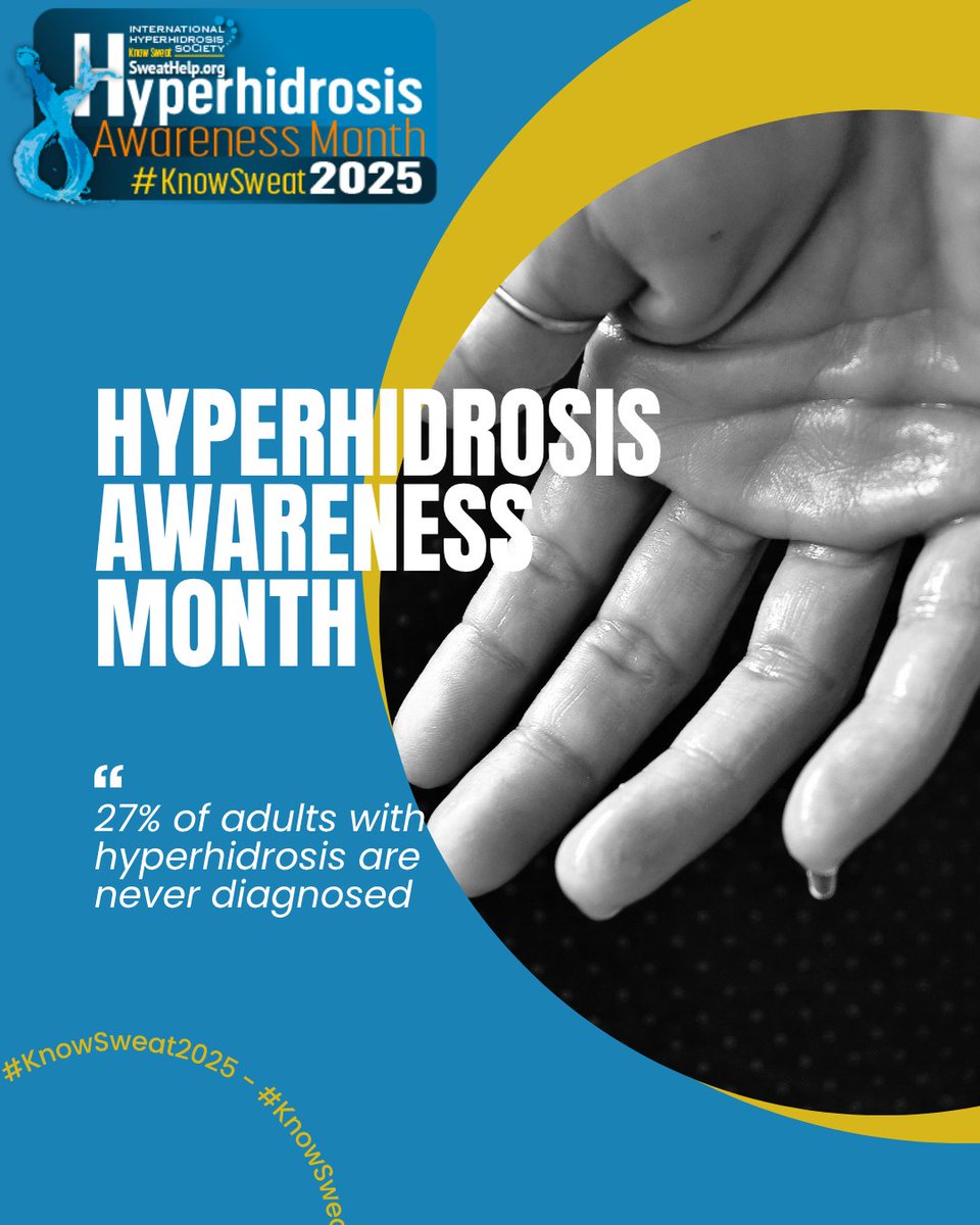 November is Hyperhidrosis Awareness Month. Register for the complimentary ODAC Pre-Conference Virtual Symposium on 11/11 for strategies &amp; new tools to improve QoL in hyperhidrosis: ow.ly/vnRn50XngOY 

@weknowsweat
#HyperhidrosisAwarenessMonth #KnowSweat2025 #KnowSweat