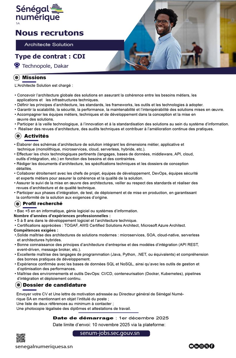 Sénégal Numérique S.A. (Ex-ADIE) tweet media