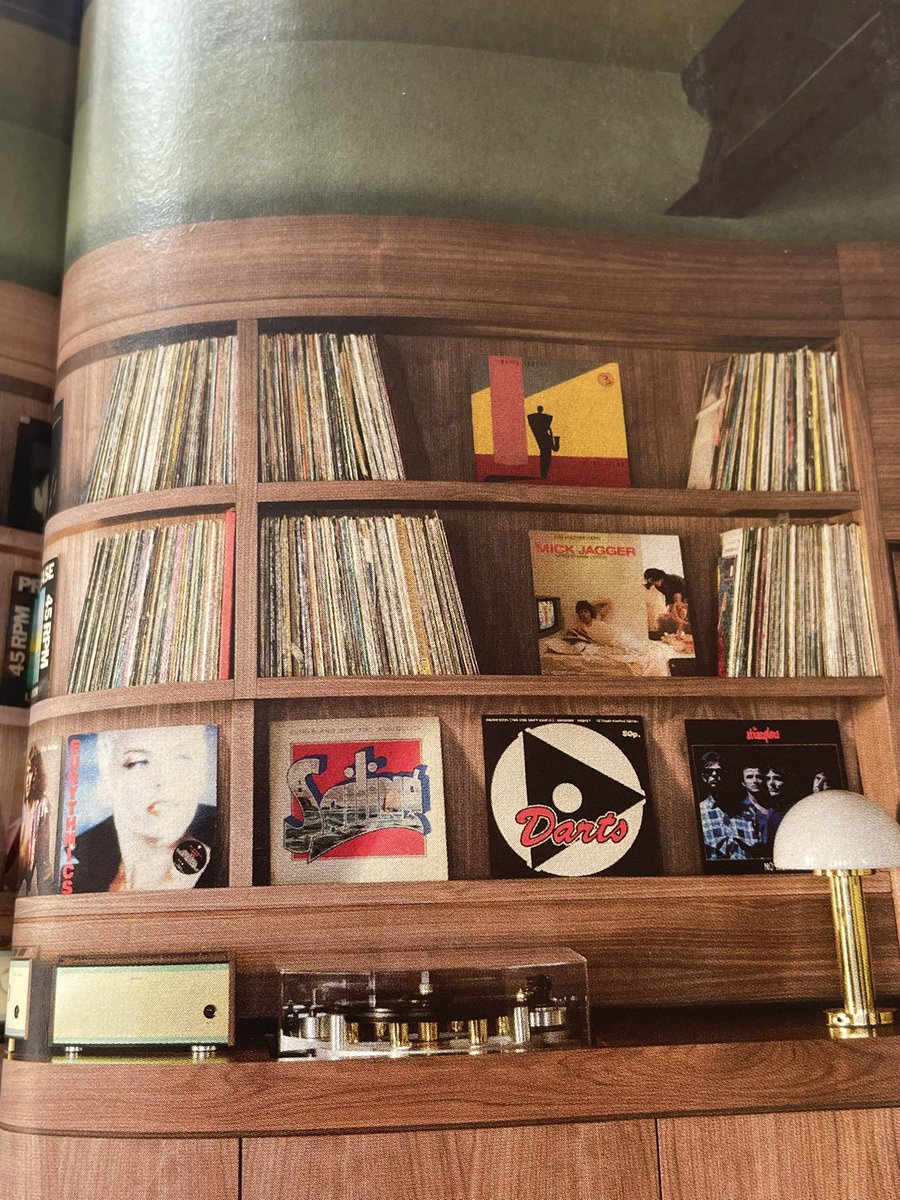 GroovyTimes45's tweet image. Sad, but I have been known to check out the posh property mags for photos of turntable setups

This one from the latest Elle Decoration is a good looker - but I can’t fail to be intrigued by the choice of display albums (Darts, Jagger, Sutherland Brothers &amp;amp; Quiver)