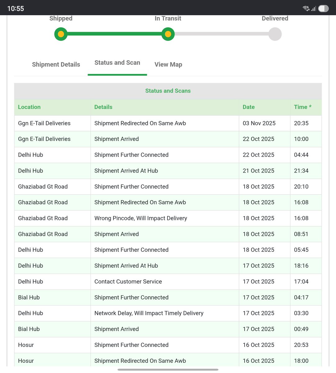 My Bluedart parcel’s living a better life than me - traveling from hub to hub in NCR, meeting new people, and still refusing to settle down. 🚚💨
<a href="/BlueDart_/">Blue Dart Official</a>
<a href="/BlueDartCares/">Blue Dart Support</a>

#Bluedart #WanderlustParcel