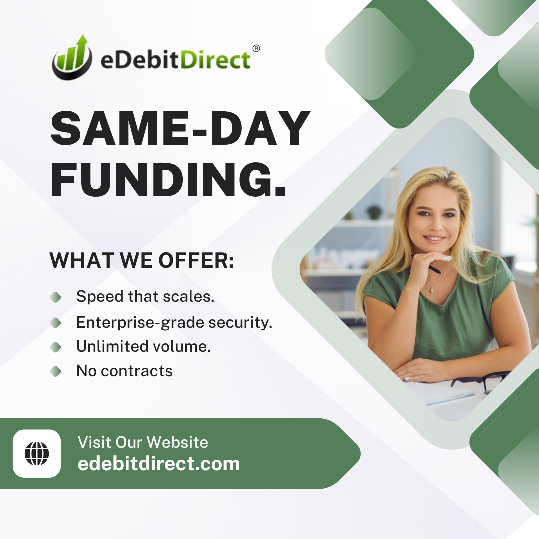 eDebitDirectACH's tweet image. High-speed payment processing that keeps your business moving forward.
👉 edebitdirect.com
#PaymentProcessing #FintechSolutions #BusinessGrowth #eDebitDirect #rapidach #startupbusinesses #econmerce