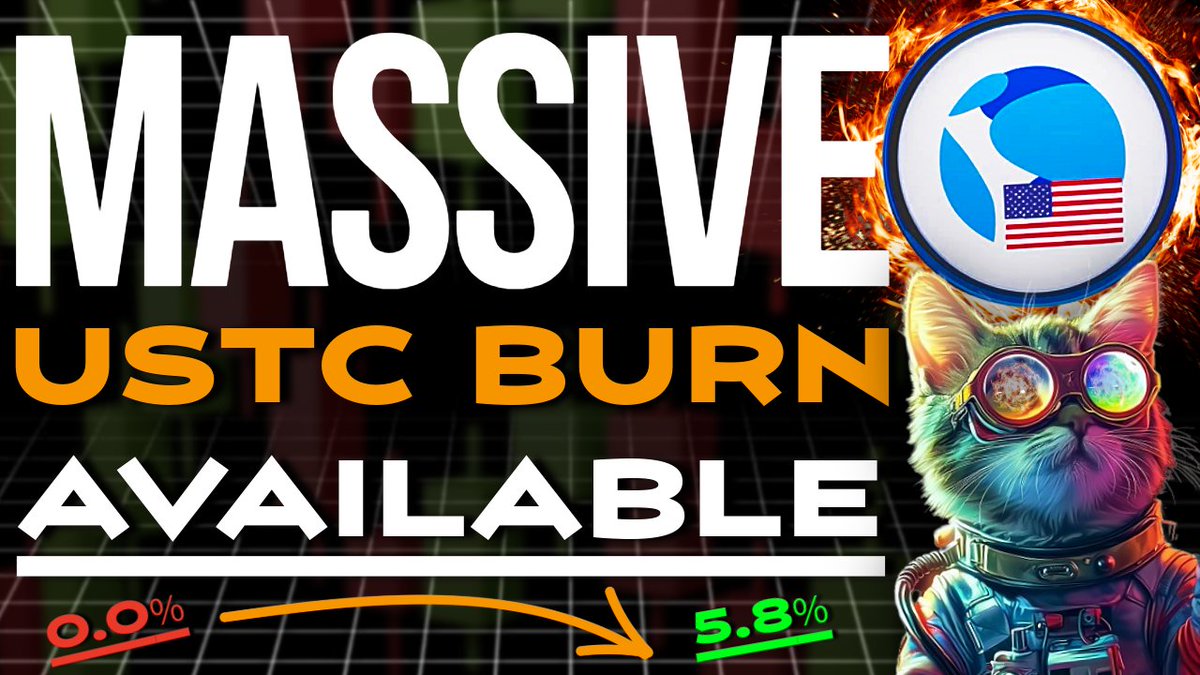 #LUNACLASSIC HAS A MASSIVE #USTC BURN AVAILABLE! 

youtu.be/All2eXqwIF4

5.8% TOTAL SUPPLY BURN CAN HAPPEN NOW 🔥👈🏼