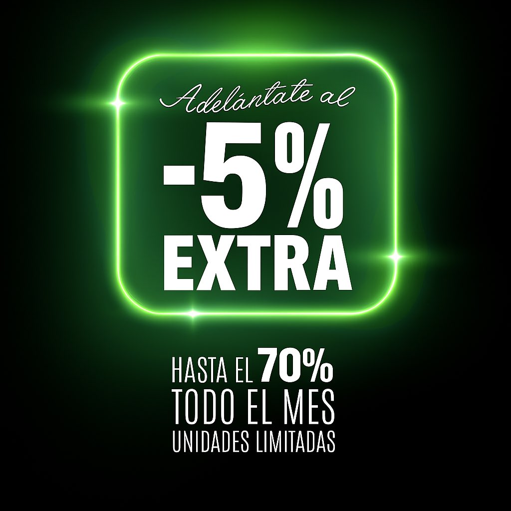 💥 Black Friday en Colchones Aznar 💥
¡Ha llegado el momento de brillar! Aprovecha hasta un 70% de descuento en colchones, bases y almohadas.
🌙 Unidades limitadas y financiación hasta 18 meses sin intereses.
Colchones Aznar, donde tus sueños descansan mejor.
👉