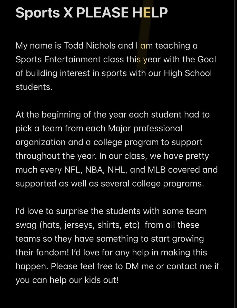 Dear X, please help me out with a RT! Wanna help these kids have a great experience!