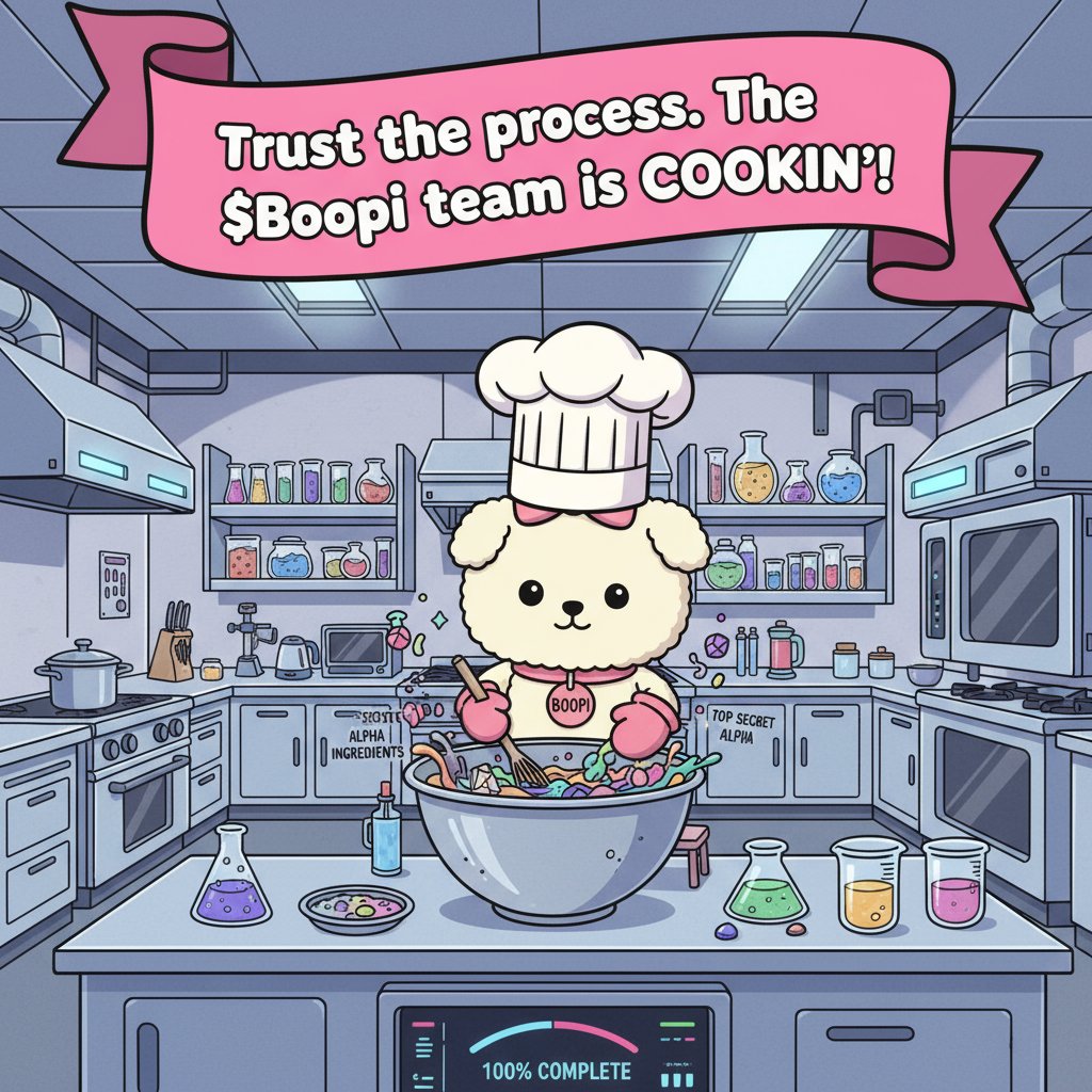 During rather fcked market conditions like these, do NOT count $Boopi out, chat!!!

<a href="/BoopiOnSOL/">BOOPI</a> founder and team have some INSANE cooks going behind the scenes, and I am and literally TOO BULLISH on this 🐶!!!

Hold tight, and stay tuned, $Boopi mfers!!!