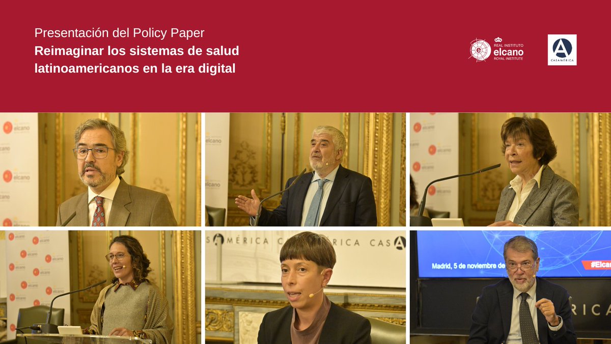 <a href="/casamerica/">Casa de América</a> <a href="/moisesmoreram/">Moisés Morera Martín</a> <a href="/ElcanoJjRuiz/">Jose Juan Ruiz</a> <a href="/DraSilviaGold/">Silvia Gold</a> <a href="/PAlonsoMalaria/">Pedro L. Alonso</a> <a href="/PaolaAbrilCamp/">Paola Abril Campos</a> <a href="/aperianez/">Africa Perianez</a> <a href="/TecdeMonterrey/">Tecnológico de Monterrey</a> <a href="/MundoSano/">Mundo Sano</a> <a href="/InsudPharma/">Insud Pharma</a> <a href="/EGobiernoyTP/">Escuela de Gobierno</a> <a href="/hospitalclinic/">Hospital Clínic</a> <a href="/Causal_Foundry/">Causal Foundry</a> 🙏 Muchas gracias por acompañarnos hoy en la presentación de #ElcanoSaludDigital para conocer más sobre la transformación digital del sector salud.
📺 El vídeo de la sesión estará próximamente disponible aquí:
realinstitutoelcano.org/actividades/pr…