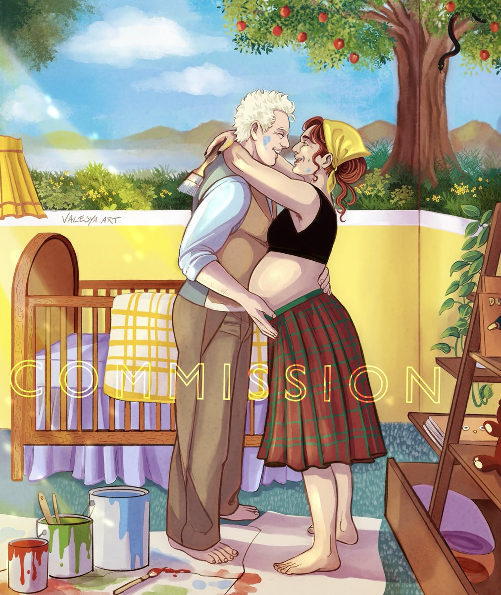 This is a lovely commission I received a month ago, it’s based on a Human Au fic, still work in progress... It was very pleasant to enter a homely and happy environment 🥰
.
#goodomens #crowley #aziraphale #davidtennant #michaelsheen #ineffablehusbands