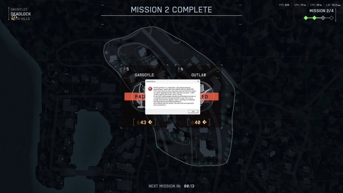 Hey <a href="/DRUNKKZ3/">Florian - DRUNKKZ3</a> please tell me the team is looking into crashes. AMD 9800x3D and 5080. Nothing is overclocked. Everything is up to date. If i go anything higher than low graphics on the game I will crash after a bit of play time. No other game does this. There is a mem leak.