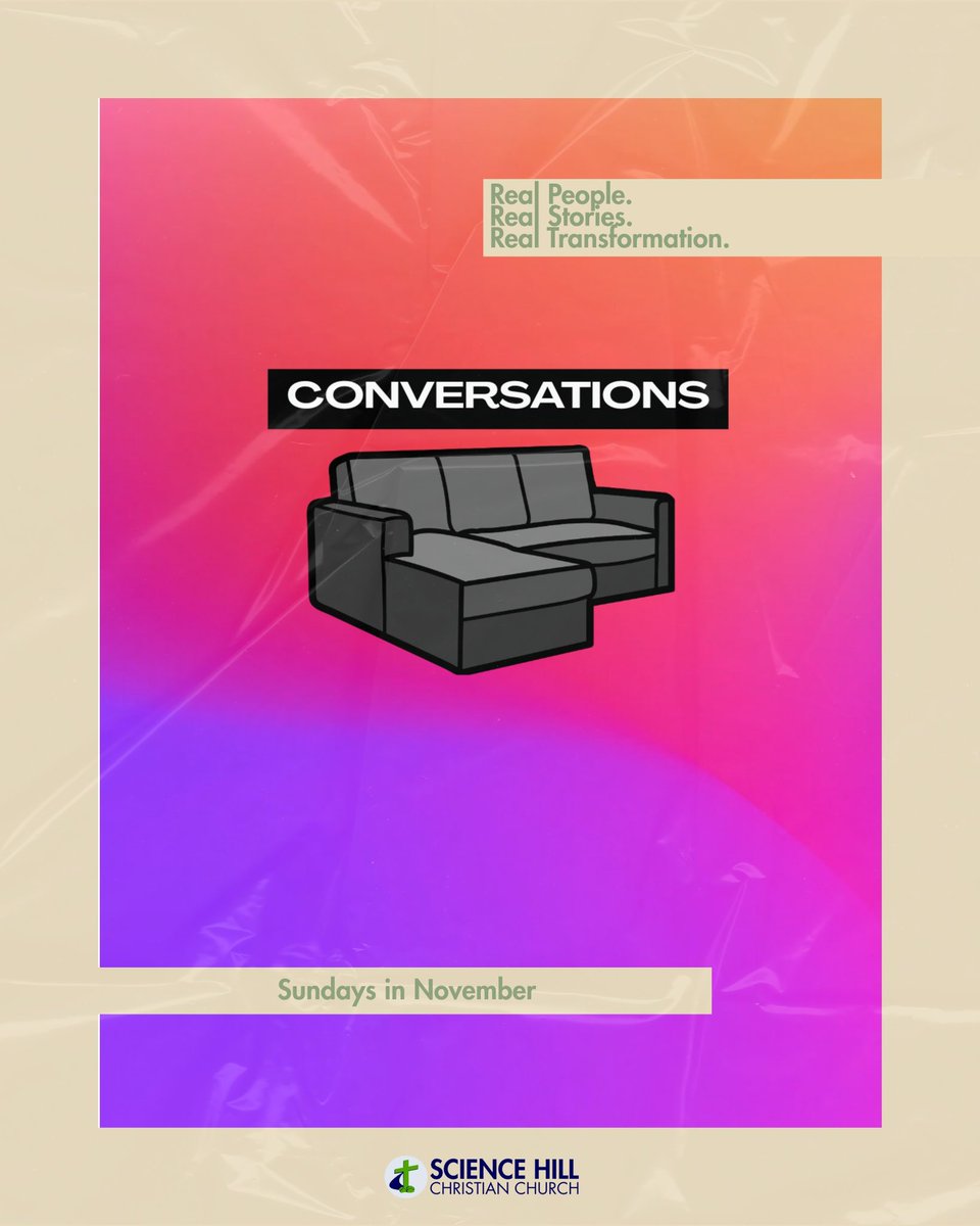 Stories from people. Stories of God. #SHCC #ReachingForJesus #Conversations