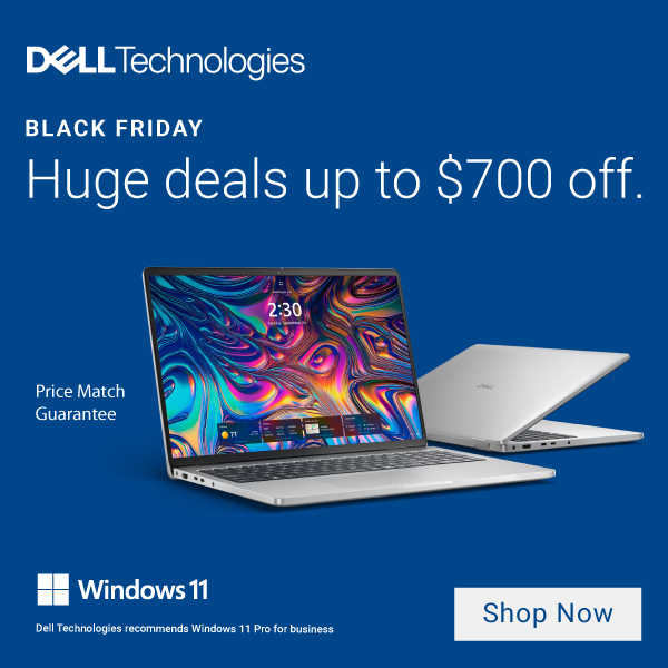Black Friday starts now with our partner, Dell! Unlock creativity and get more done faster with all new PCs. Shop >> bit.ly/4hHwhZ4