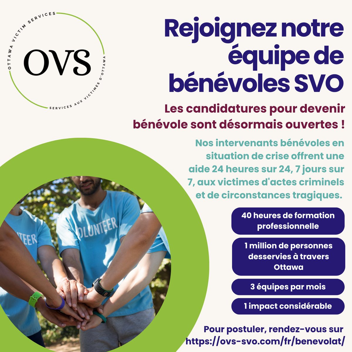 OVS volunteer applications are now open! Apply at ovs-svo.com/volunteer/