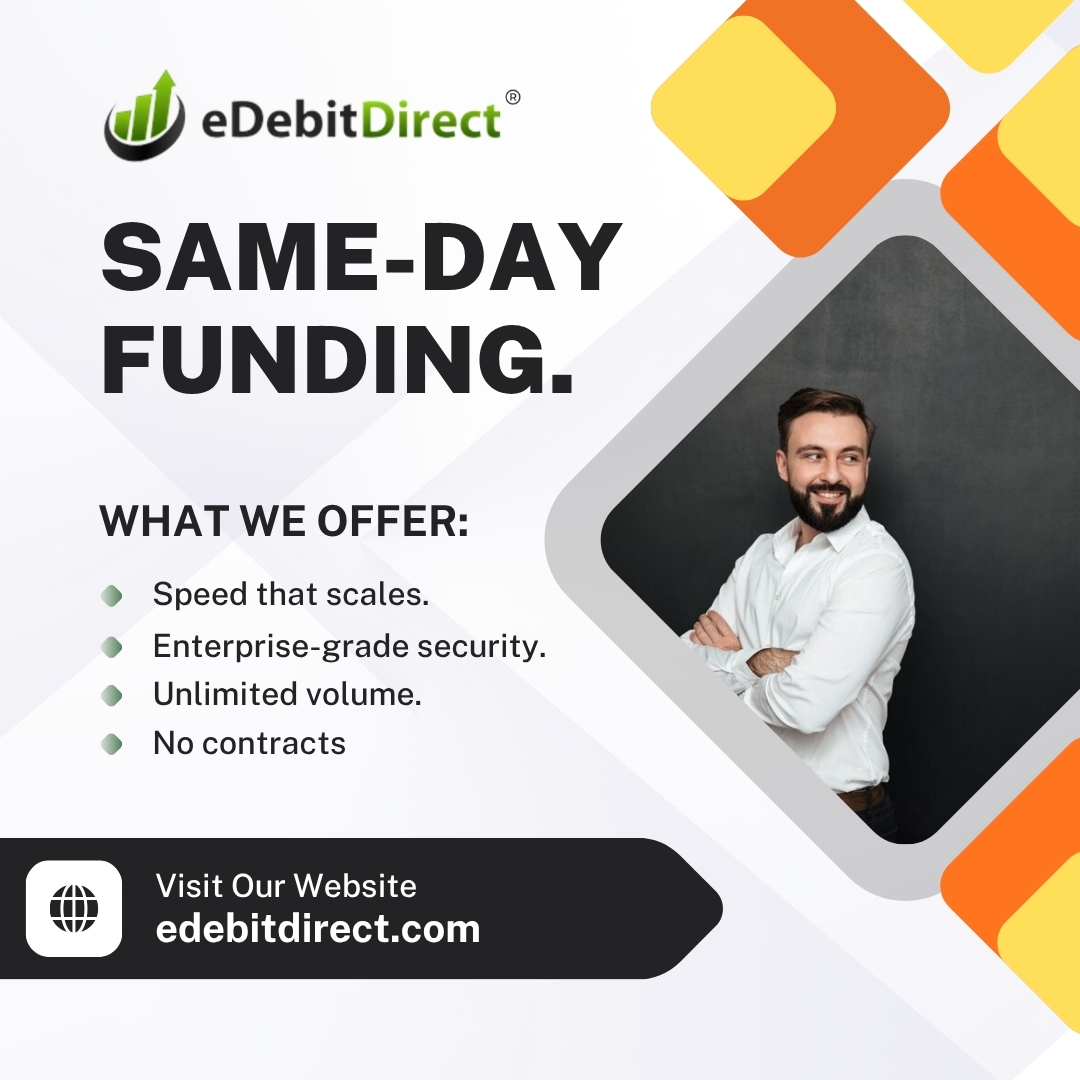 eDebitDirectACH's tweet image. Faster ACH and eCheck payments mean happier customers and healthier cash flow.
👉 edebitdirect.com
#BusinessGrowth #PaymentSolutions #Fintech #eDebitDirect #rapidach #startupbusinesses #econmerce