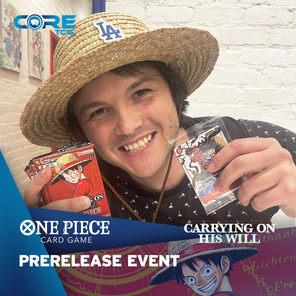 CoreTCG's tweet image. Pokemon and One Piece prerelease in one weekend and some local winners to highlight today!

Congrats on the wins!

Local tournament schedule is on our profile.

#CoreTCG