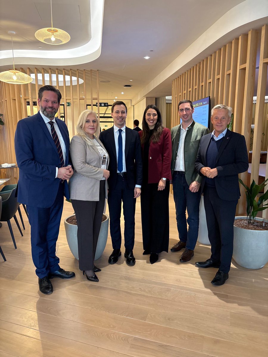 Great to welcome ÖVP Secretary General Nico Marchetti to Brussels! Together with MEPs Winzig, Kircher, Mandl &amp; Bernhuber, we discussed key EU developments and how to further strengthen Austria’s voice in Europe. 🇪🇺