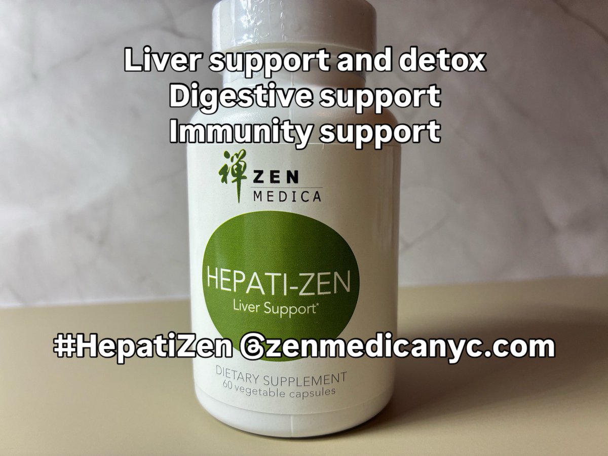 ZenMedica's tweet image. Time to give your liver some tender loving care!
#liverdetox #liversupport #digestivesupport #cellularcleansing #immunesupport❤️ @zenmedicanyc zenmedicanyc.com #hepatizen