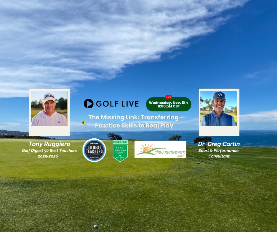 Join <a href="/GC3greg/">Dr. Greg Cartin</a> &amp; I tonight ! Take lessons and practice to the course!  <a href="/golfliveapp/">Golf Live</a> getgolflive.app.link/event/14874-yf…