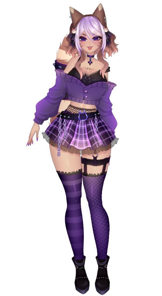 LMiiela's tweet image. Concepto vs Final 💜🐾

La verdad es que mi increible @_MiuMiau le dio todo el toque y mejoro 70 veces 7 mi diseño 💜