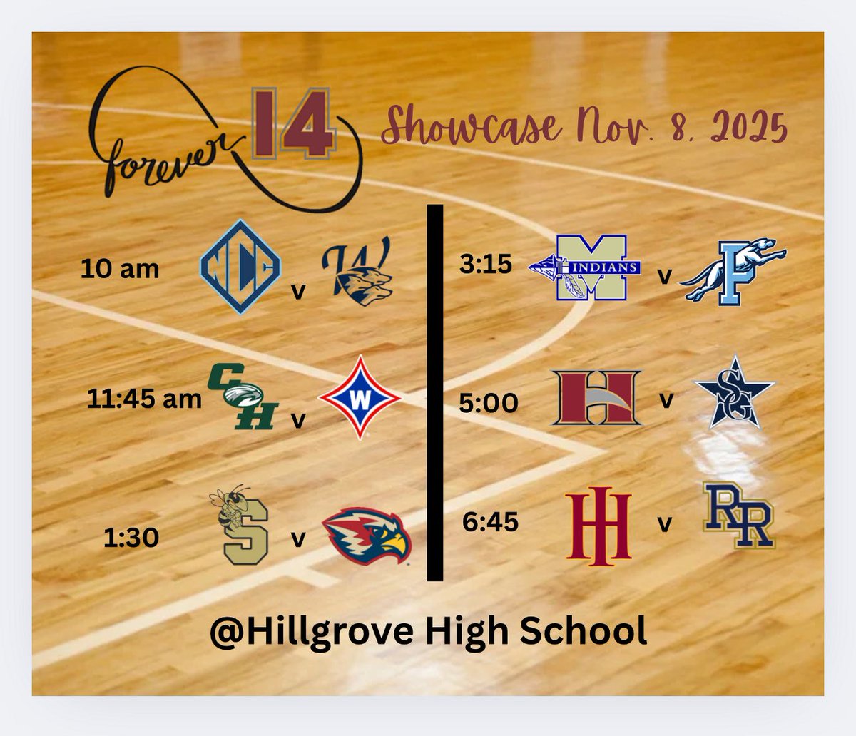 LadyHawksBB's tweet photo. Forever 14 Showcase 
Nov 8, 2025 https://t.co/0lXKOrRrim