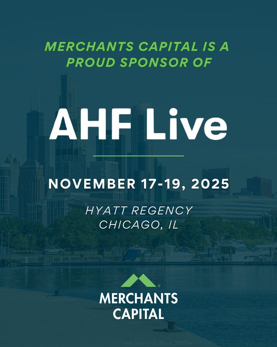 Merchants Capital is thrilled to sponsor and attend this year’s AHF Live conference!​
If you're attending, stop by Merchants Capital’s booth in the exhibit hall to learn more about our comprehensive debt and equity platforms and how we're #InnovatingFinance and #ElevatingPeople.