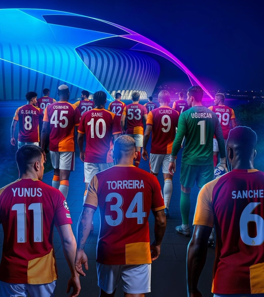 Başarılar Galatasaray'ım 💛❤️

#uefachampionsleague
#AJAvGS
#BugünGünlerdenGALATASARAY
Ajax Galatasaray