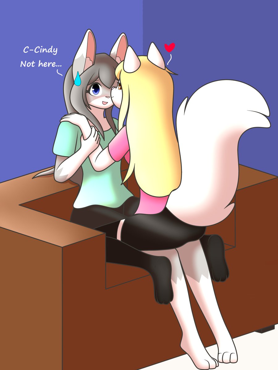 Girldfriends!🐰🐱❤️

Ya quería dibujarlas juntas xd
Mili: C-Cindy aquí no...
Cindy: ❤️🔥

🦊: Las dejaré a solas, hagan lo suyo owo