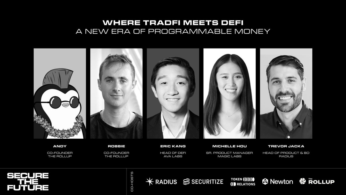 Panel 2 is at 6:30PM - Where TradFi Meets DeFI: A New Era of Programmable Money
