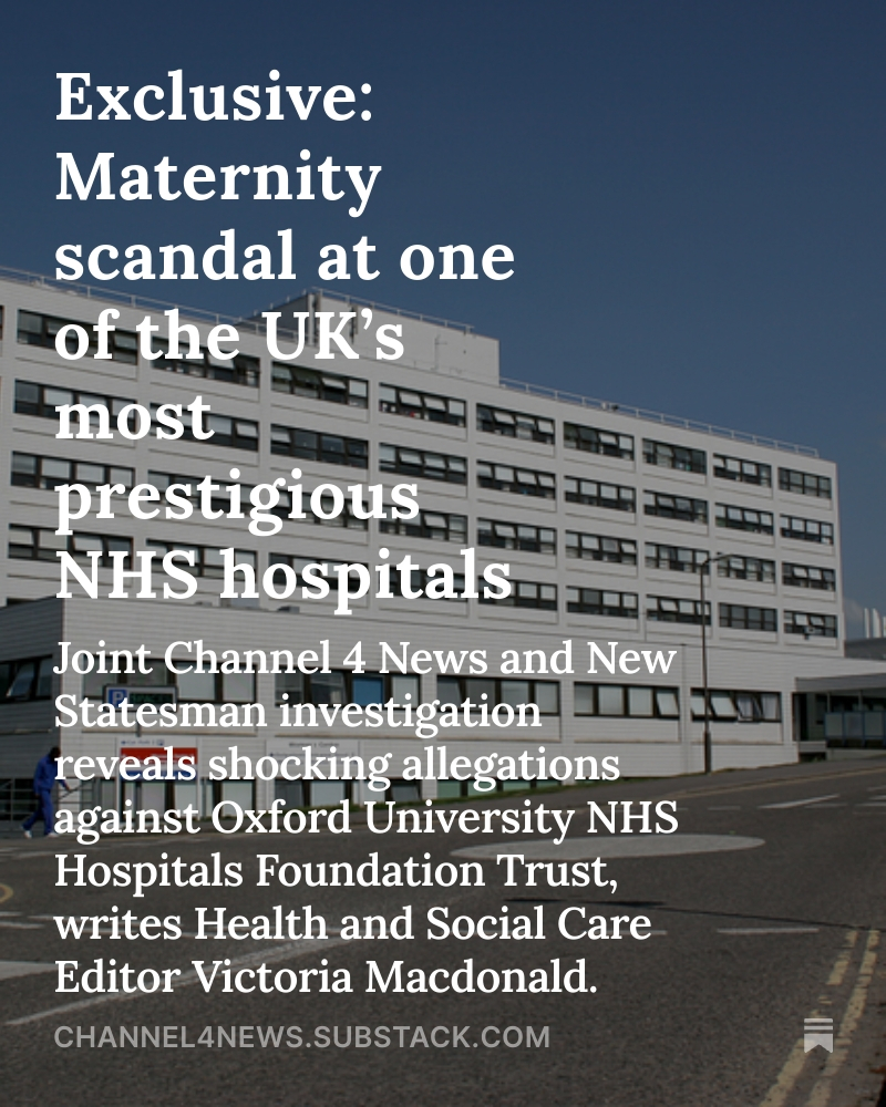 Exclusive: Maternity scandal at one of the UK’s most prestigious NHS hospitals

Joint Channel 4 News and New Statesman investigation reveals shocking allegations against Oxford University NHS Hospitals Foundation Trust, writes Health and Social Care Editor <a href="/vsmacdonald/">Victoria Macdonald</a>.