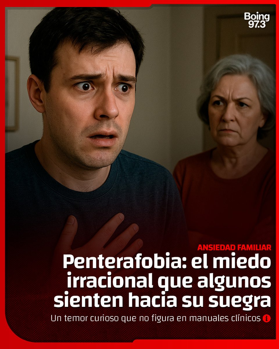 😨 No se trata de una broma ni de una excusa de sobremesa: la penterafobia existe. Este curioso término describe el miedo irracional o desmedido hacia la figura de la suegra, un sentimiento que puede llegar a generar verdadera ansiedad en quienes lo padecen.

📚 Su nombre