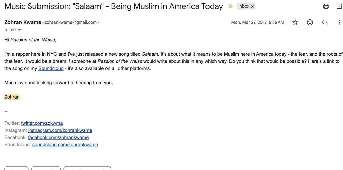 Passionweiss's tweet image. Just digging through old emails on a regular Wednesday morning