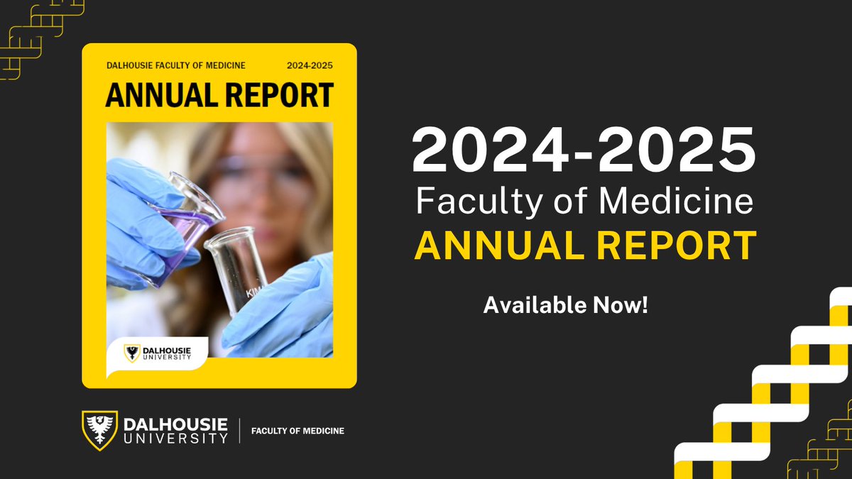DalMedSchool's tweet photo. The 2024–2025 academic year was an inspiring chapter for Dalhousie’s Faculty of Medicine. Explore our latest annual report showcasing progress in research, admissions, and community engagement across the Maritimes.

Read more: https://t.co/E9itK9npWR https://t.co/Xacw1igi4h
