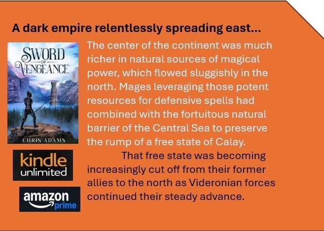 A dark empire spreads east cutting through the remaining free lands. 
Only a desperate quest can save them. 

a.co/d/2Q4l0aj #epicfantasybooks #writerscommunity