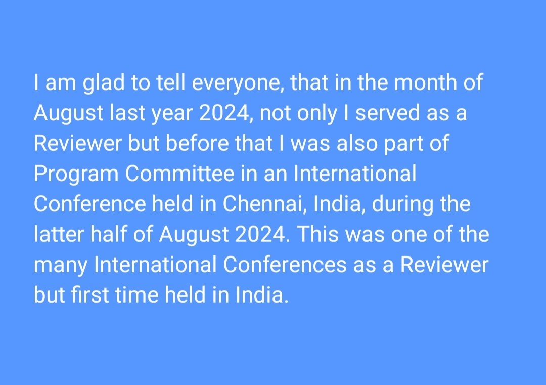 ErAdityaSinghCE's tweet image. Last August 2024, major achievements were achieved. 
#History #HistoricalAchievement #ProgramCommittee #ProgramCommitteeMember #Reviewer #InternationalConference #Position #Chennai #India