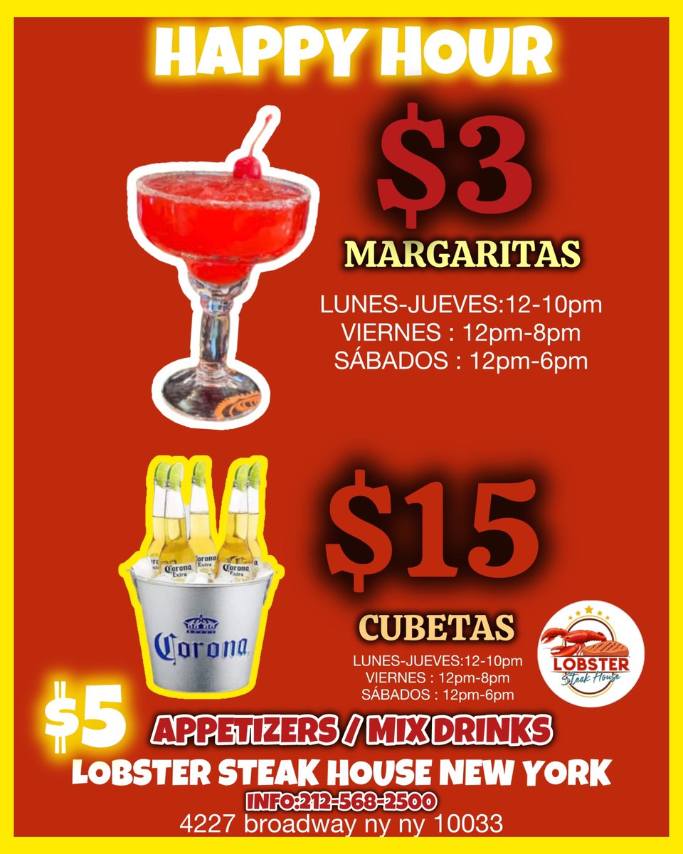 LERUFFO's tweet image. Don’t miss the 10 hours HAPPY HOUR in new york city #happyhour