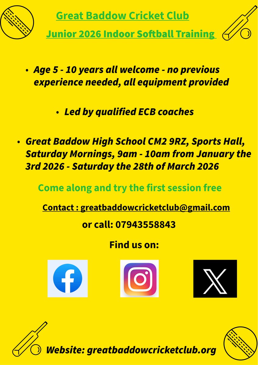 Great Baddow CC tweet media