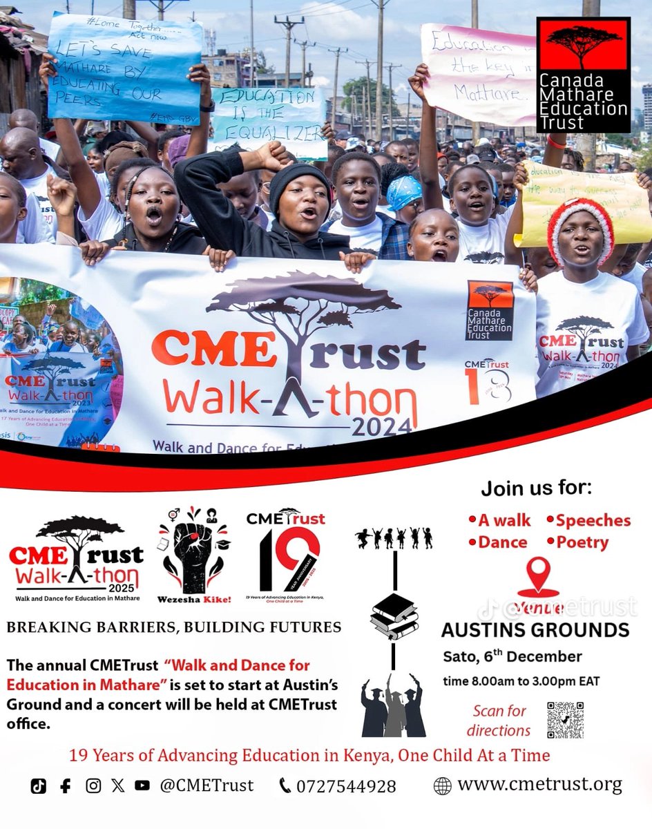 MaryAdhiam23849's tweet image. Education gives hope dignity and power to dream bigger.Every educated child is a step toward a better world. Let&apos;s make sure every child has a  chance to learn .Don&apos;t miss!Education Changes Everything! #CMETwalk2025 #CMETrustAt19 #WezeshaKike #SDG4 #SDG5