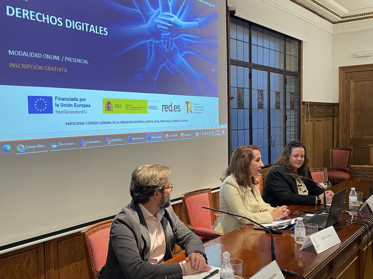 📍 La Gira de Derechos Digitales en el <a href="/eREICAZ/">Abogados Zaragoza</a> 

🗣️Intervienen: Berta Álvarez, coordinadora <a href="/AbogaciayDDHH/">Fundación Abogacía y DDHH</a> y Belén Arribasla, presidenta de <a href="/ENATIC1/">ENATIC</a> Modera <a href="/javierprenafeta/">Javier Prenafeta</a> 

<a href="/Abogacia_es/">Abogacía Española</a> <a href="/redpuntoes/">Red.es</a>  
#Upro #UPdigital #CompetenciasDigitalesUpro